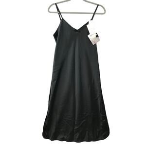 New Vintage Vassarette Black Slip Dress Womens size 34 L